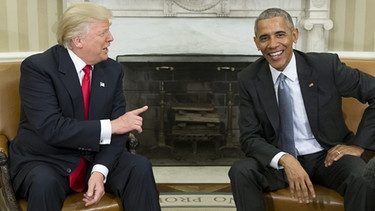 Donald Trump und Barack Obama | Bild: picture-alliance/dpa/Michael Reynolds