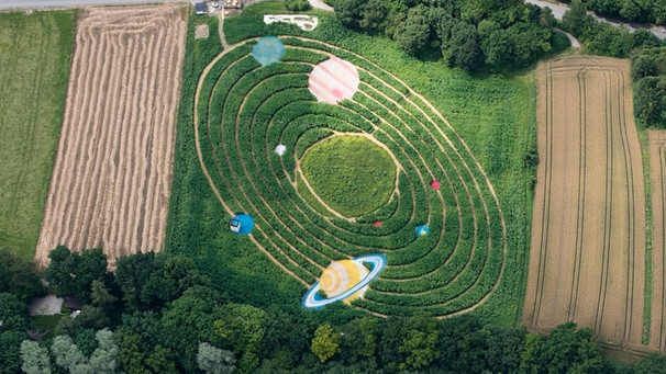 Labyrinth "Ex Ornamentis" in Utting startet am 10.07.2016 in die neue Saison | Bild: Corinne Ernst