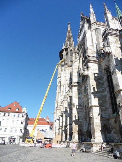 Südturm des Regensburger Doms wird renoviert | Bild: Staatliches Bauamt Regensburg  