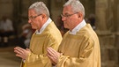 Priesterweihe in Regensburg, mit dabei die Zwillinge Hans-Jürgen und Peter Treittinger | Bild: altrofoto 