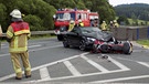 Tödlicher Unfall auf der B85 bei Miltach (Lkr. Cham) | Bild: NEWS5 / Bock