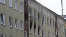 Feuerwehreinsatz beim Wohnungsbrand in Augsburg | Bild: Christoph Bruder