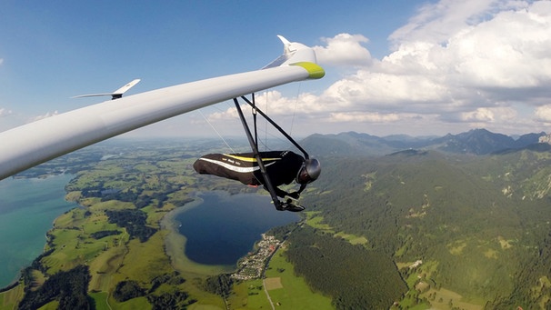 Drachenflugfoto aus der Gegend um Buching im Allgäu | Bild: Deutscher Gleitschirmverband und Drachenflugverband