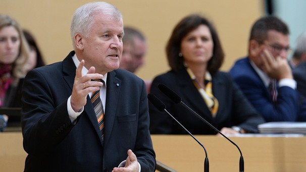 Seehofer im Landtag | Bild: picture-alliance/dpa