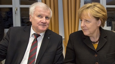 Wildbad Kreuth - Angela Merkel und Horst Seehofer | Bild: picture-alliance/dpa