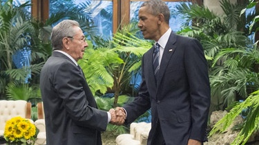 Raul Castro und Barack Obama in Havana | Bild: picture-alliance/dpa