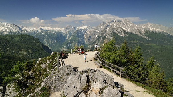 Aussichtspunkt Jenner mit Watzmann und Steinernem Meer, Berchtesgadener Land | Bild: picture-alliance/dpa