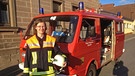 Feuerwehrkommandantin Simone Halbig | Bild: BR-Mainfranken / Norbert Steiche