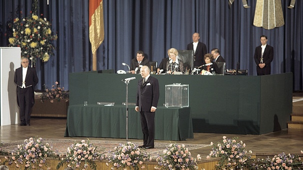15. Mai 1974: Walter Scheel, von der Bundesversammlung zum neuen Bundespräsident gewählt | Bild: picture-alliance/dpa