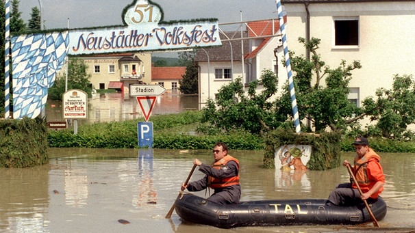 Pfingsthochwasser 1999 | Bild: picture-alliance/dpa