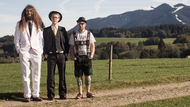 Die Band Gamskampler aus Wurmansau im Landkreis Garmisch-Partenkirchen, die den Heimatsound-Wettbewerb 2016 gewonnen hat. | Bild: BR/Gamskampler
