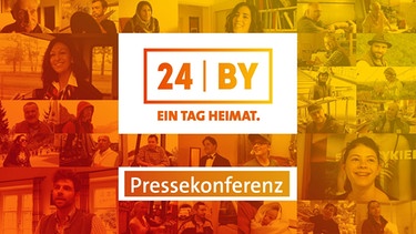Schild zu "24h Bayern Pressekonferenz" | Bild: BR