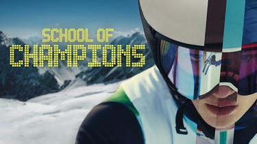 Key Visual Sendereihenbild mit Typo zu "School of Champions". Serie über ein Internat, in dem Nachwuchs-Leistungssportler im Skisport ausgebildet werden. | Bild: ORF, BR, SRF, Superfilm Filmproduktions GmbH, Montage: BR