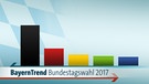 Grafik: BayernTrend Bundestagwahl 2017 | Bild: BR