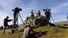Werner Schmidbauer mit Reinhold Messner auf dem Gipfel | Bild: BR