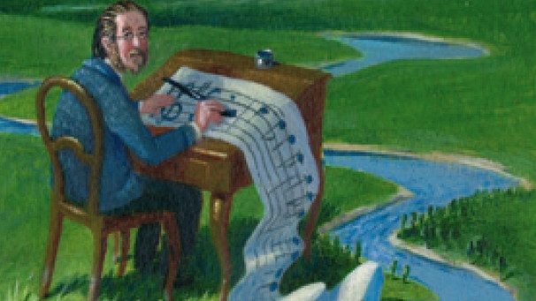 Smetana schreibt die Moldau (Illustration) | Bild: Igel Genius