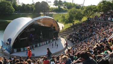 Die Bühne beim Theatron Festival 2014 im Olympiapark München | Bild: BR/Anna Bühler