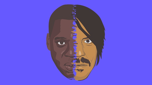 Jay Z und Anthony Kiedis Gesichter vermischt | Bild: BR