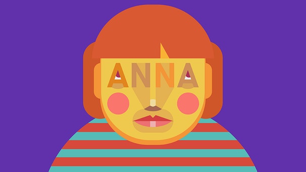 Grafik: Ein Gesicht mit dem Namen Anna darin | Bild: BR