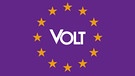 Logo der VOLT Partei mit Europa Sternen | Bild: BR