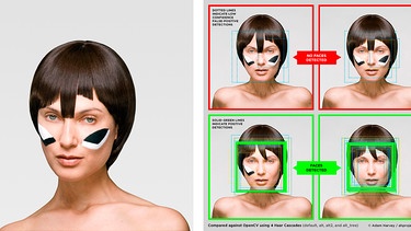 Durch Frisuren und Schminke will Adam Harvey die Algorithmen zur Gesichtserkennung austricksen. | Bild: Adam Harvey