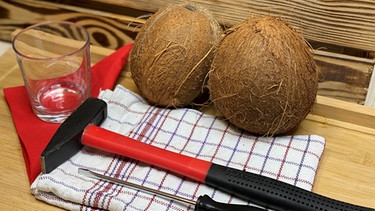 Werkzeug zum Öffnen einer Kokosnuss | Bild: Jonas Schramm, BR