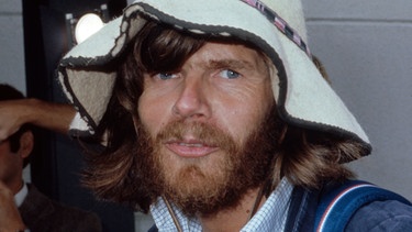 Reinhold Messner nach der Besteigung des Mount Everest 1980. | Bild: picture-alliance/dpa
