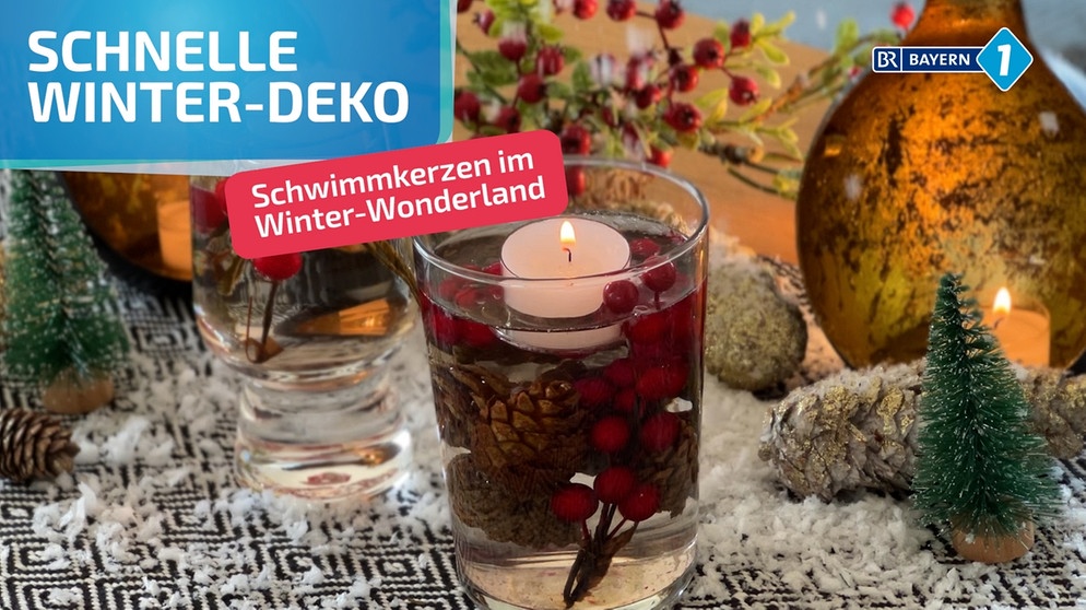 Video-Anleitung für Tischdeko an Weihnachten | Bild: BR/Jonas Schramm