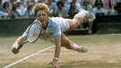 Boris Becker spielt Tennis in den 80ern | Bild: picture-alliance/dpa