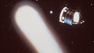 Komet Halley und russische Sonde 1986 | Bild: picture-alliance/dpa