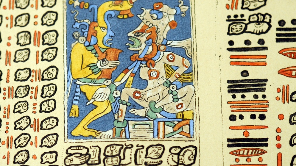 Abschrift des Maya-Codex | Bild: picture-alliance/dpa