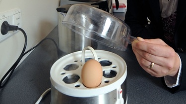 Ein Ei im Eierkocher | Bild: picture-alliance/dpa