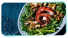 Gegrillten Oktopus mit Grillgemüse | Bild: mauritius images / CuboImages / Natasha Breen