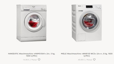 Screenshot Ottonow.de Waschmaschine | Bild: BR