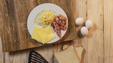 Zutaten für Eier Sandwich | Bild: BR
