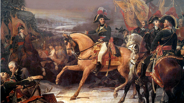 General Jean Victor Moreau (1763-1813) in der Schlacht von Hohenlinden in einem Gemälde von Schopin von 1835 | Bild: Rue des Archives/Tallandier/Süddeutsche Zeitung Photo
