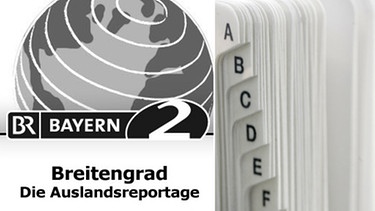 links: Breitengrad-Logo; rechts: Adressbuch | Bild: BR/picture-alliance