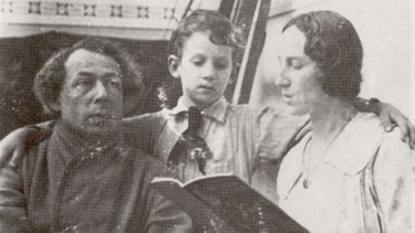 Salomo Friedlaender/Mynona mit Frau Marie Luise und Sohn Heinz-Ludwig (1921) | Bild: Archiv der Akademie der Künste Berlin (vormals Archiv Geerken)
