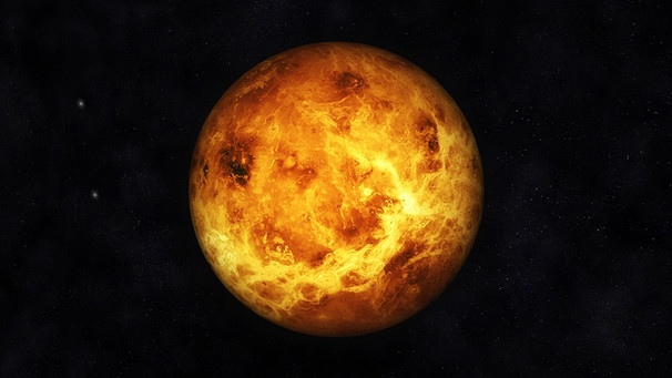 Digitale Illustration des Planeten Venus | Bild: picture-alliance/dpa