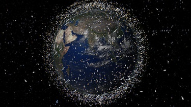 Weltraumschrott - Müll im Orbit | Bild: picture-alliance/dpa