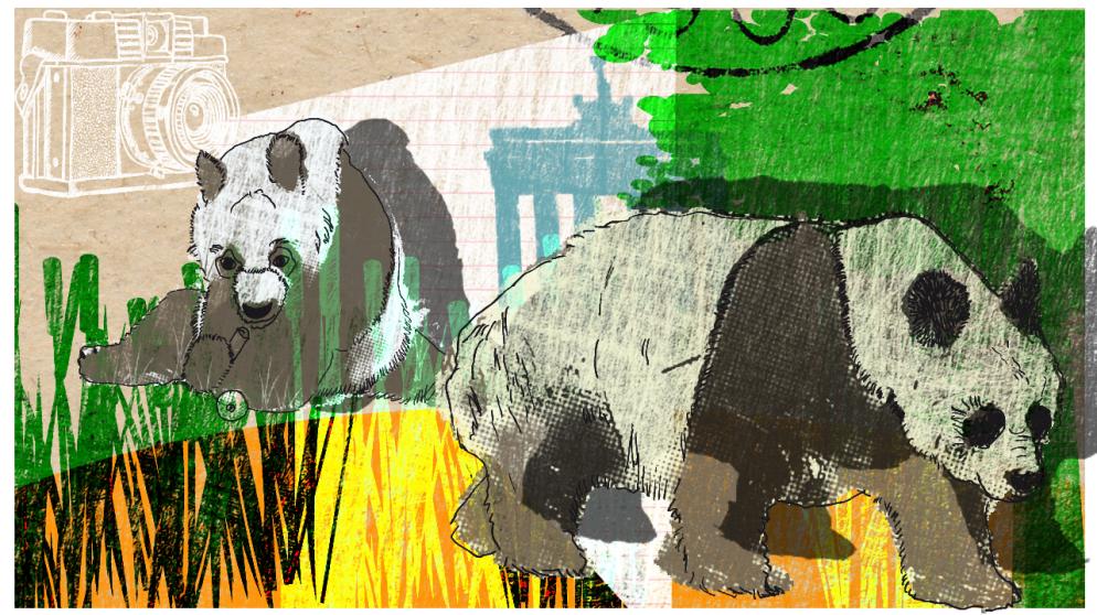 Illustration Kalenderblatt: Berliner Zoo erhält den Pandabären Bao Bao | Bild: BR/ Angela Smets