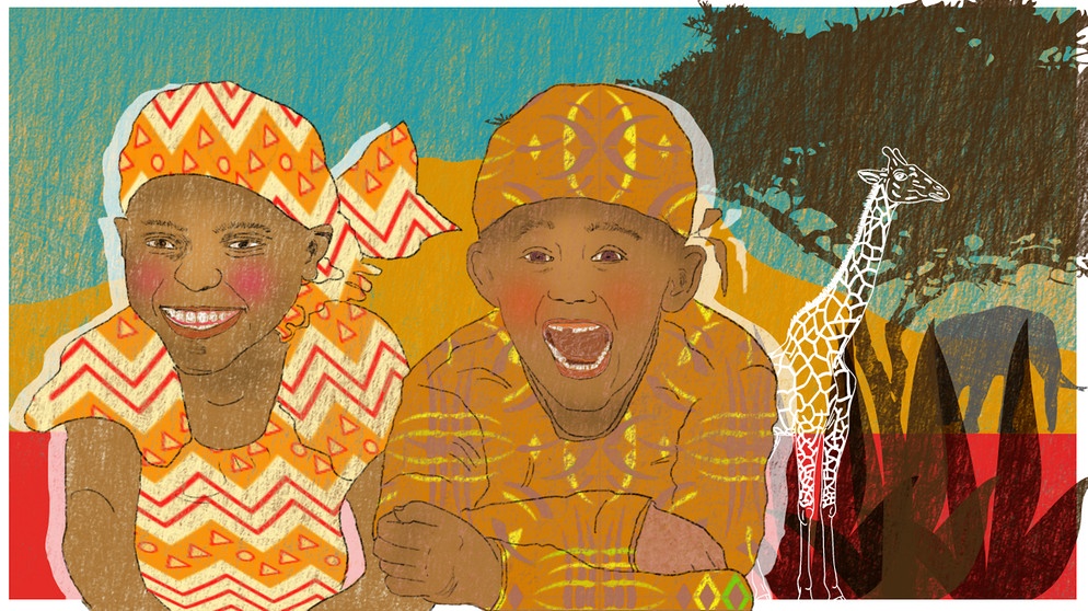 Illustration Kalenderblatt: Lachepidemie in Tansania   | Bild: BR/ Angela Smets