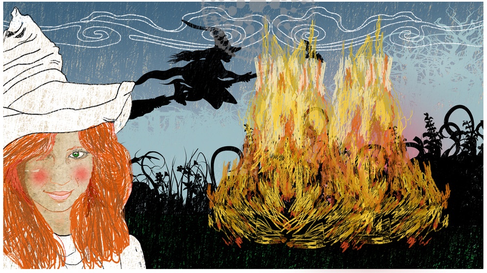Illustration Kalenderblatt: Wer ist schuld an der Walpurgisnacht? | Bild: BR/ Angela Smets