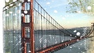 Illustration des Kalenderblatts: Baubeginn der Golden Gate Bridge | Bild: BR/ Rosyk