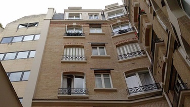 Hinterhof von Gilles Deleuze letztem Wohnhaus in Paris | Bild: BR/Jan Snela