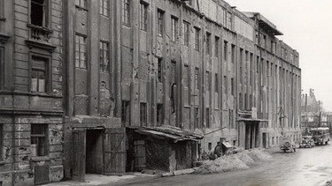 Das zerbombte Funkhaus am Rundfunkplatz in München 1948 | Bild: BR