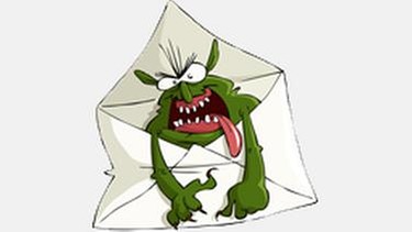 Unerwünschte E-Mails - Schutz vor Spam: Spam-Monster | Bild: colourbox.com