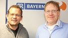 Matthias Morgenroth (li.) zu Gast bei Bayern 2 | Bild: BR