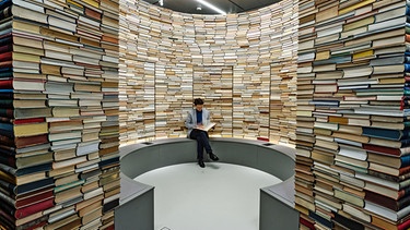 Der Ausstellungsbereich "Bibliothek" im "Forum Wissen" der Georg-August-Universität Göttingen. | Bild: picture alliance/dpa | Swen Pförtner