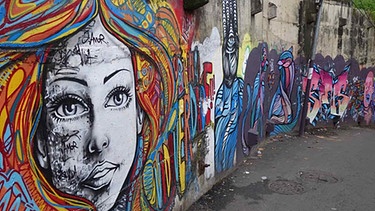 Graffitis in Favelas von Rio de Janeiro | Bild: picture-alliance/dpa